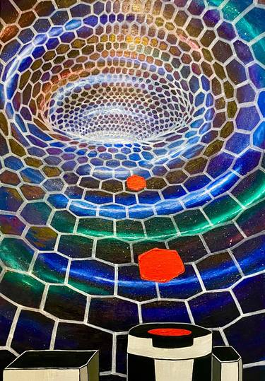Original Abstract Science Painting by Manraj Gill