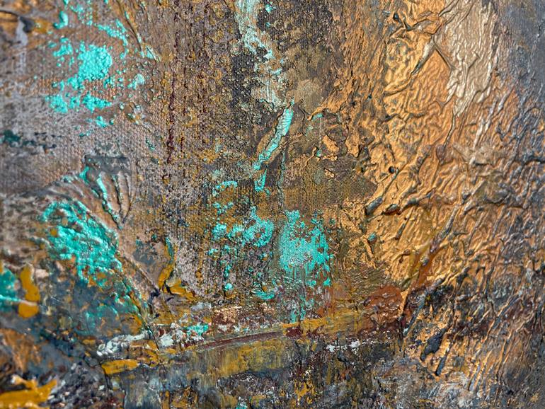 Original Abstract Expressionism Abstract Painting by Andrea Elek