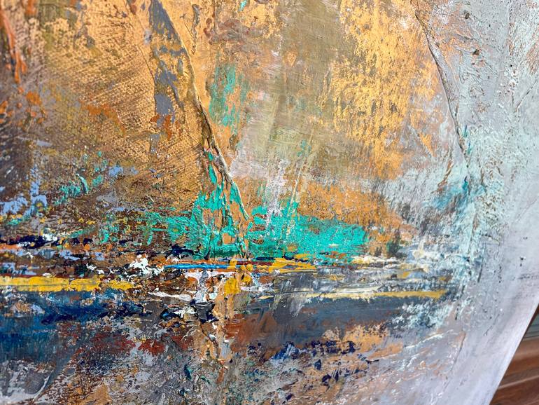Original Abstract Expressionism Abstract Painting by Andrea Elek