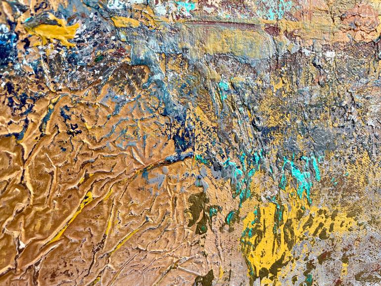 Original Abstract Expressionism Abstract Painting by Andrea Elek