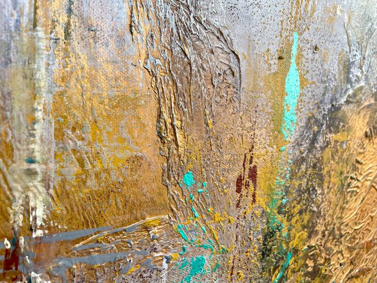 Original Abstract Expressionism Abstract Painting by Andrea Elek