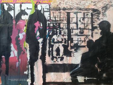 Original Street Art People Paintings by borna libertines