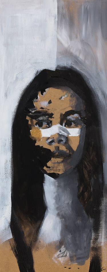 Original Expressionism Portrait Paintings by Caro Fleury chevillard