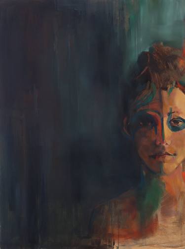 Original Expressionism Portrait Paintings by Caro Fleury chevillard