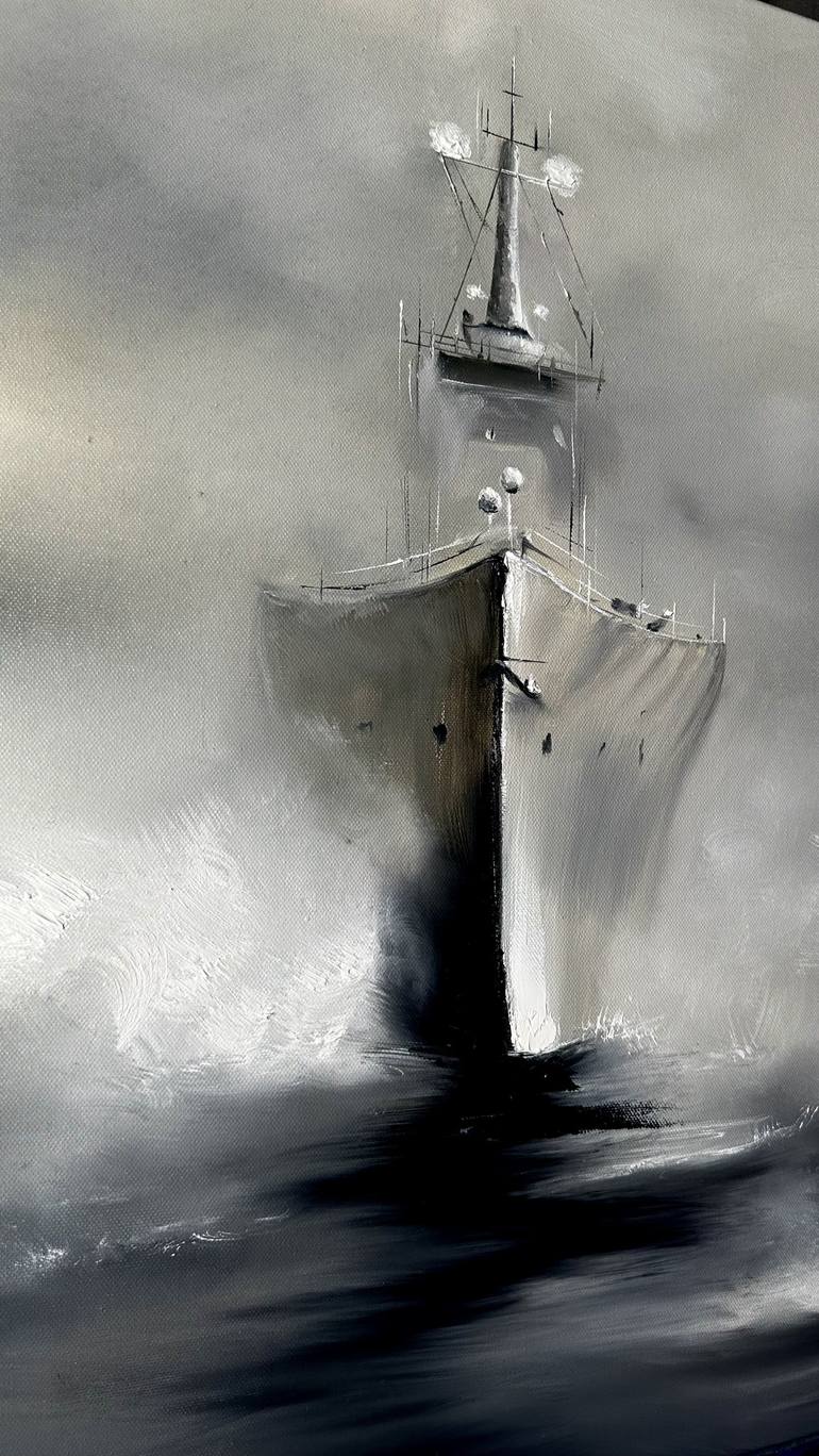 Original Ship Painting by Kristina Shirina