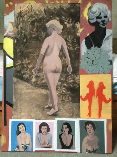 Original Figurative Nude Paintings by richard crawford