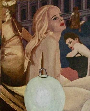 Original Pop Art Nude Paintings by richard crawford