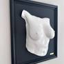 White Porcelain Framed Breast Cast