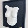 White Porcelain Framed Breast Cast