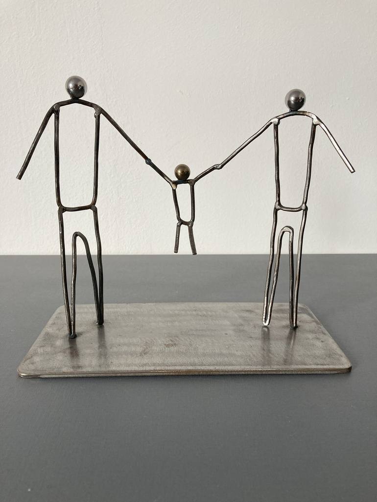 Original Contemporary Family Sculpture by Cassiano Ortolan