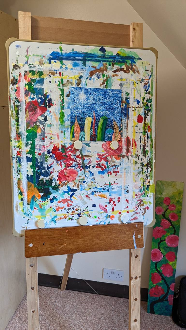 Original Post-impressionism Abstract Painting by Kevin Boller