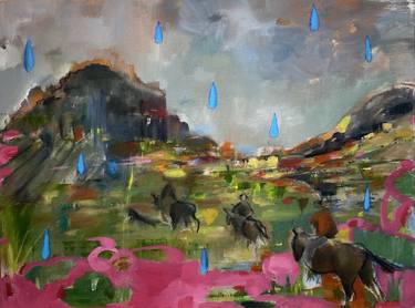 Original Abstract Expressionism Landscape Paintings by Jess Tedder