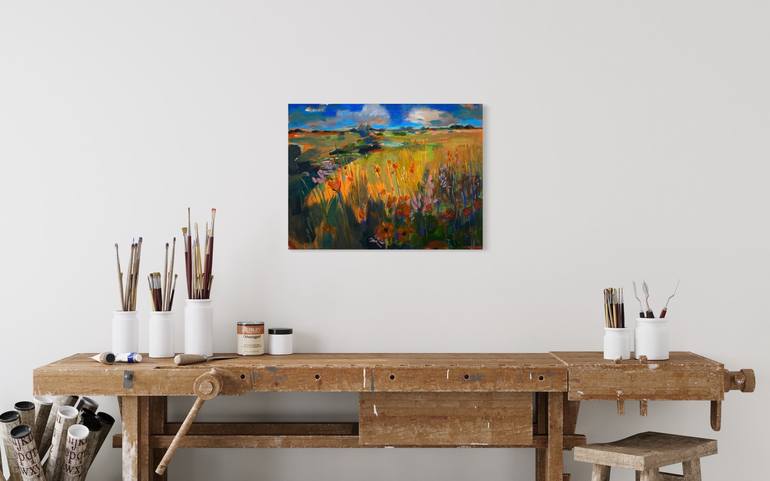 Original Abstract Landscape Painting by Jess Tedder