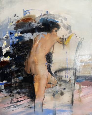 Original Abstract Expressionism Nude Paintings by Jess Tedder