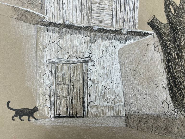 Original Realism Nature Drawing by Ulugbek Mukhamatov