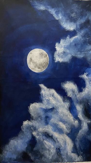 Original Impressionism Outer Space Paintings by Tasneem Mohammed
