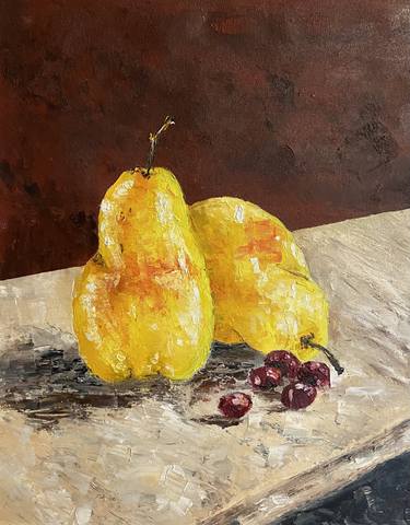 Original Impressionism Food & Drink Paintings by Tasneem Mohammed