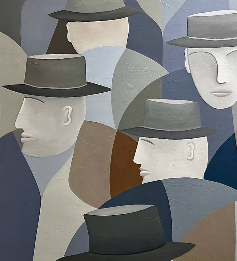 Original Art Nouveau People Painting by Onurb Napeihcs