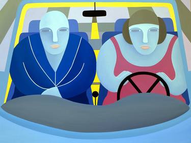 Original Figurative Car Paintings by OnurB NapeihcS