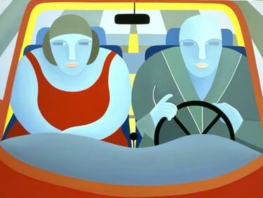 Original Figurative Car Paintings by OnurB NapeihcS