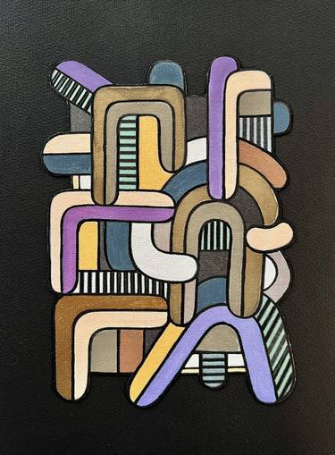 Original Abstract Painting by Onurb Napeihcs