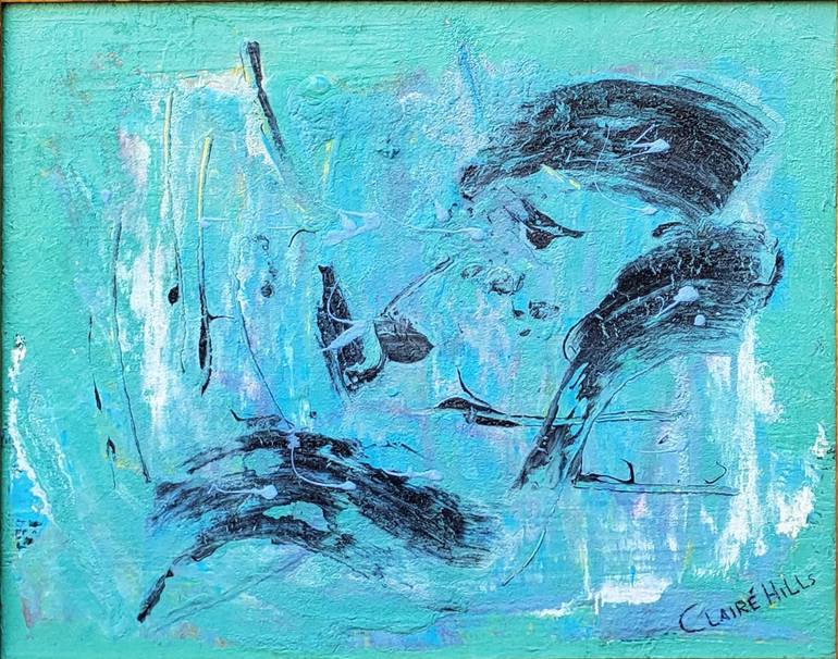 Original Abstract Expressionism Abstract Painting by Clairé Hills