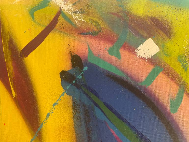 Original Abstract Expressionism Abstract Painting by Felipe Berenguela
