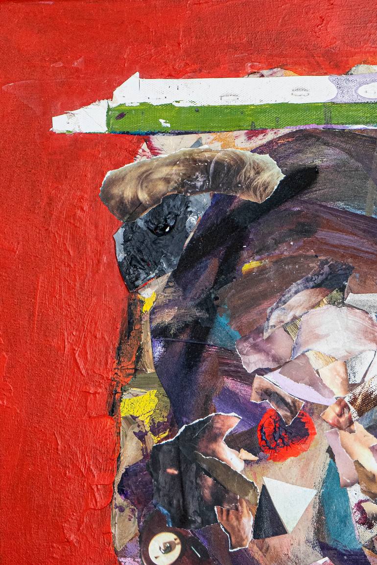Original Abstract Body Mixed Media by Julien Kandolo