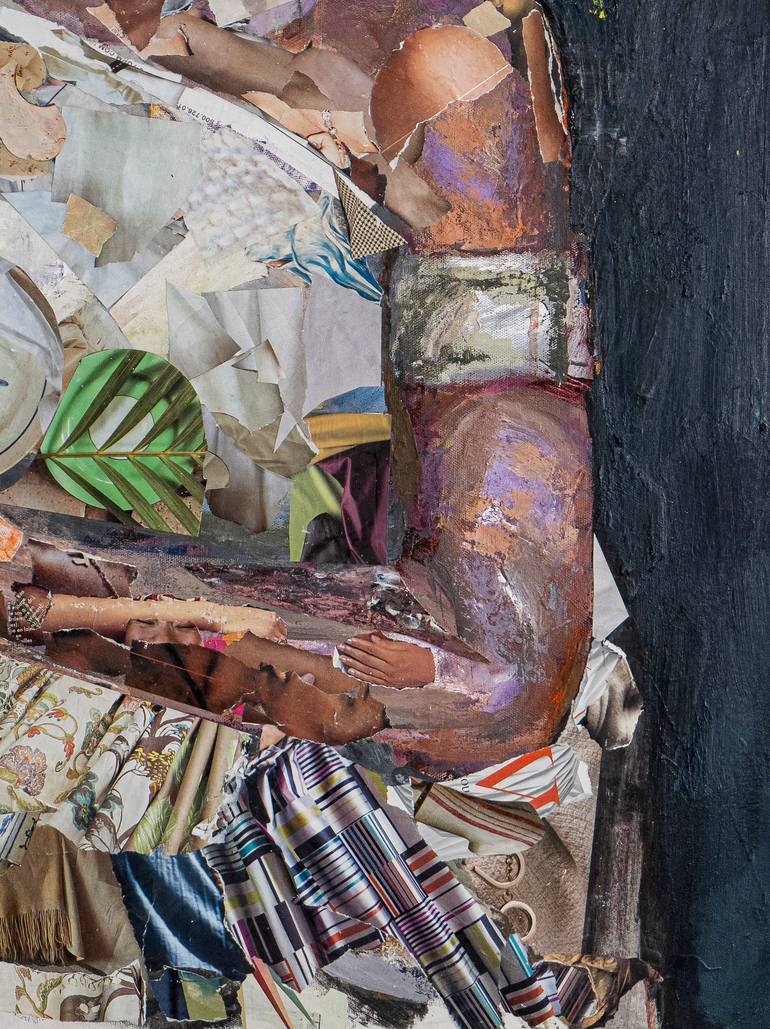Original Figurative Women Mixed Media by Julien Kandolo