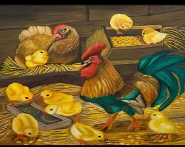 Original Color Field Painting Animal Paintings by NORMA GRACIELA GOMEZ