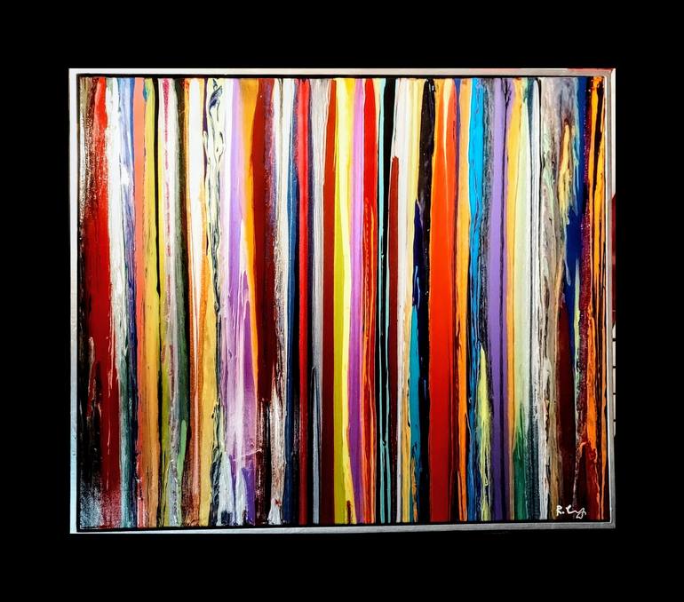 Original Abstract Expressionism Abstract Painting by Rodrique Lesage