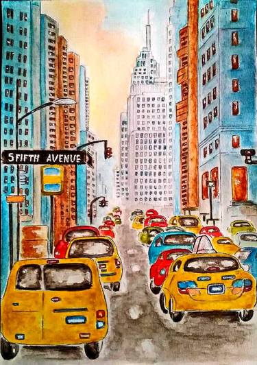 New York Original Watercolor thumb