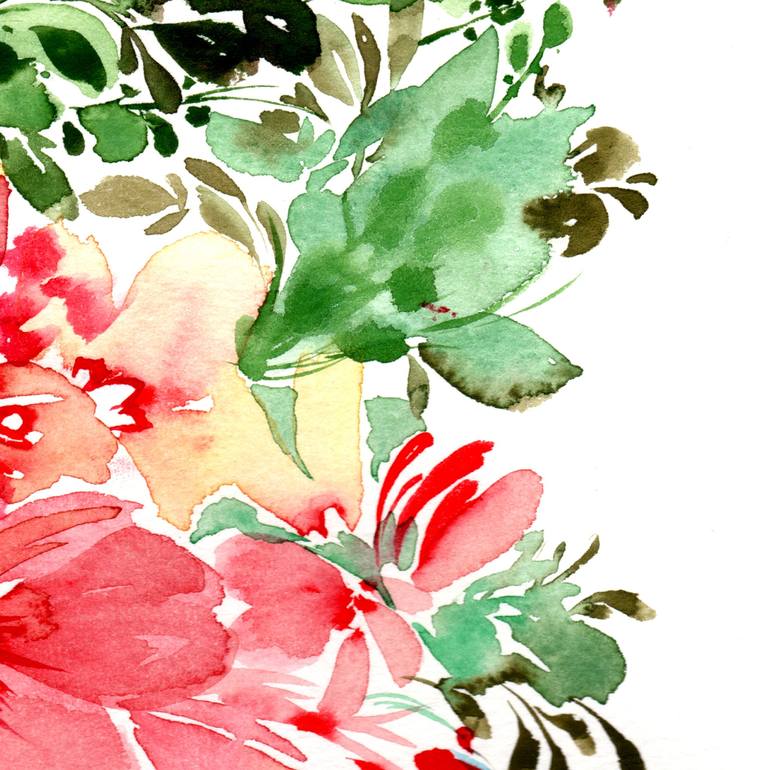 Original Floral Painting by SAYAKA YAMAUCHI