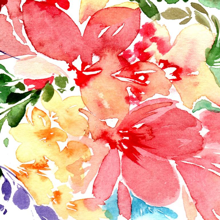 Original Floral Painting by SAYAKA YAMAUCHI