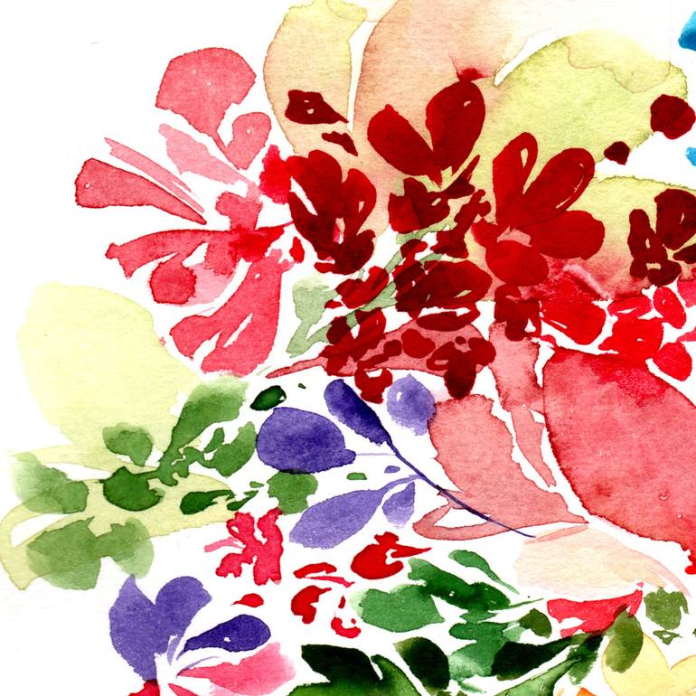 Original Floral Painting by SAYAKA YAMAUCHI