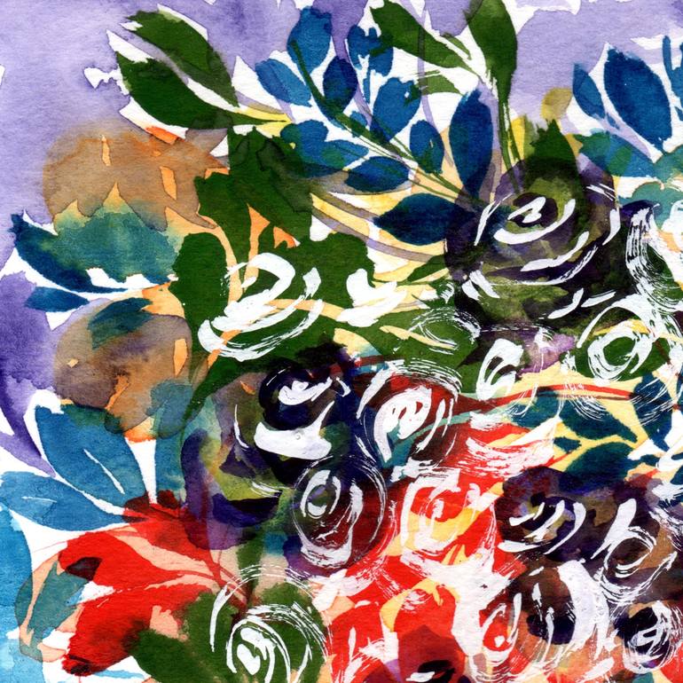 Original Floral Painting by SAYAKA YAMAUCHI