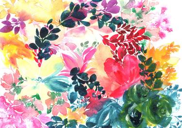 Original Floral Paintings by SAYAKA YAMAUCHI