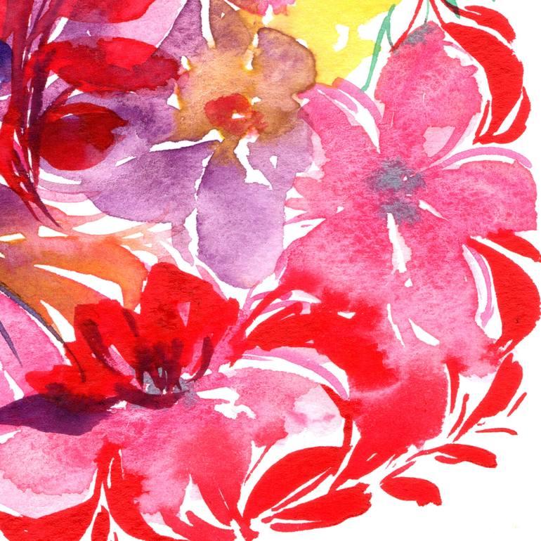 Original Floral Painting by SAYAKA YAMAUCHI