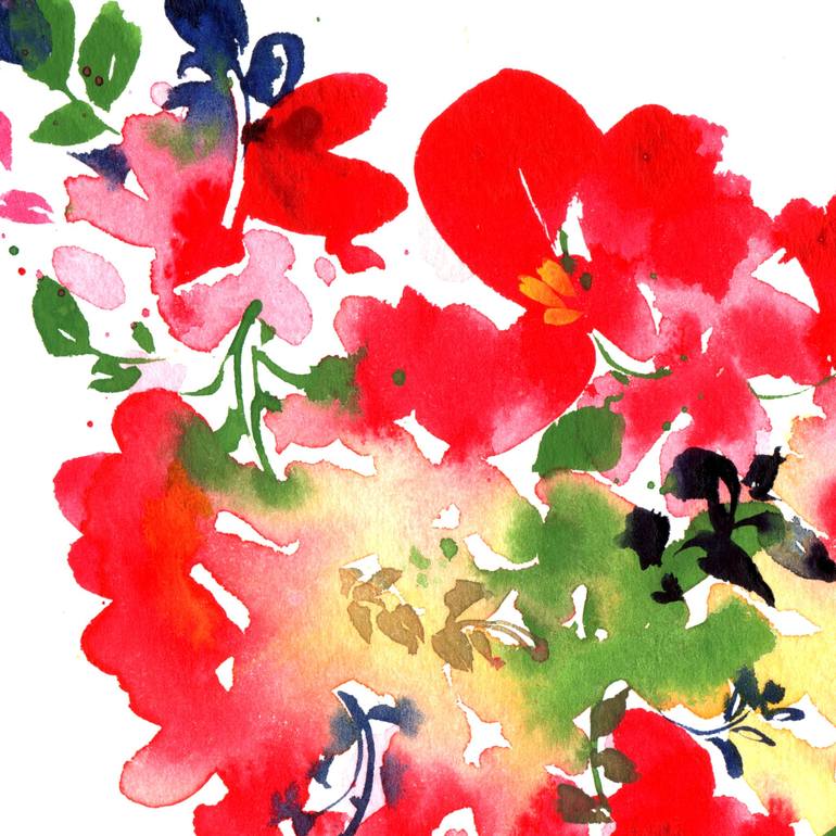 Original Floral Painting by SAYAKA YAMAUCHI