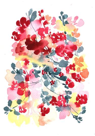 Original Floral Paintings by SAYAKA YAMAUCHI