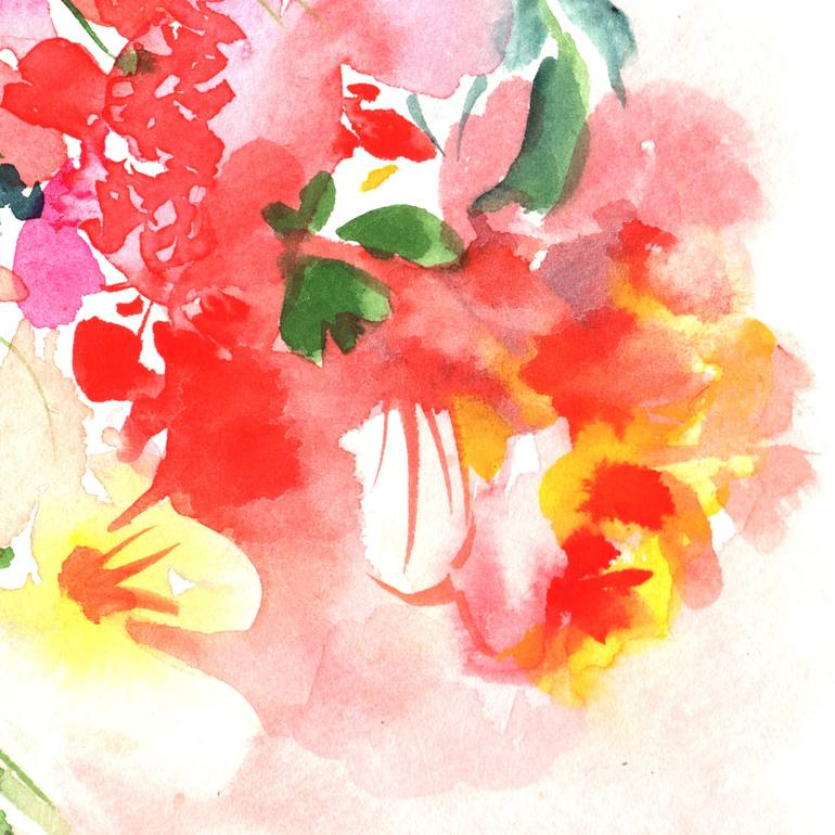 Original Floral Painting by SAYAKA YAMAUCHI