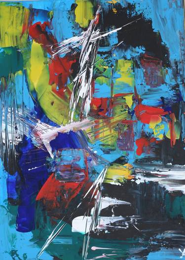 Original Abstract Expressionism Abstract Paintings by Yana Antonova