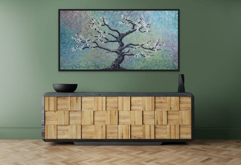 Original Abstract Floral Painting by Jowyn Du Plessis