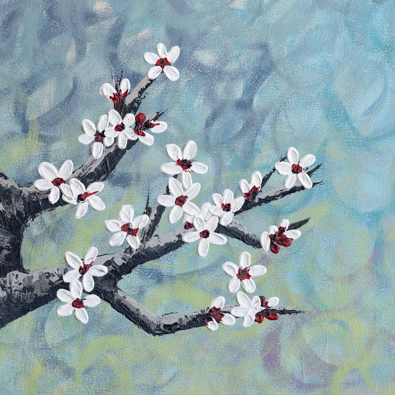 Original Abstract Floral Painting by Jowyn Du Plessis