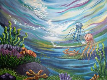 Original Modernism Seascape Paintings by Jowyn Du Plessis