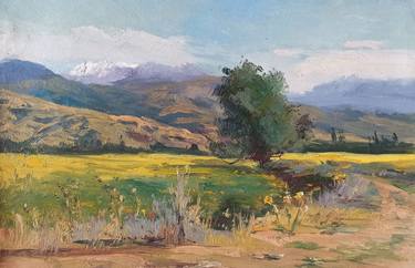 Print of Fine Art Landscape Paintings by Baiaman Omurkulov