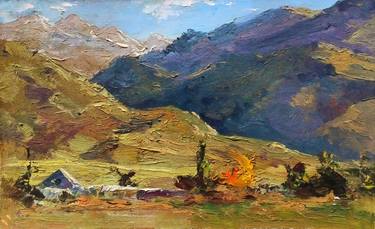 Original Fine Art Landscape Paintings by Baiaman Omurkulov