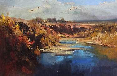 Original Fine Art Landscape Paintings by Baiaman Omurkulov