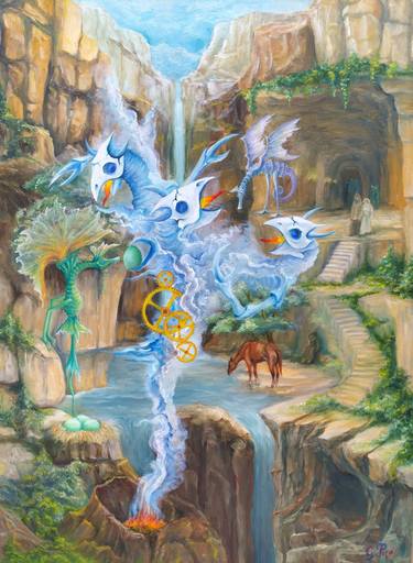 Original Surrealism Fantasy Paintings by Gregory Pyra Piro