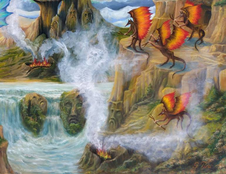 Original Fantasy Painting by Gregory Pyra Piro